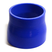 Straight Blue Silicone Reducer 76mm X 89mm X 76mm
