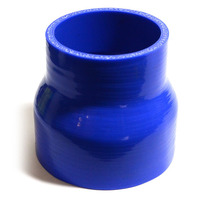 Straight Blue Silicone Reducer 82mm X 102mm X 102mm