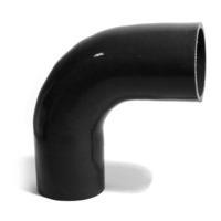 90degree Black Silicone Bend 70mm X 70mm