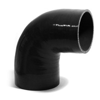 90degree Black Silicone Reducer 76mm X 102mm