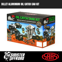 Billet Aluminium Oil Catch Can to suit Toyota Hilux N80 2.4L / 2.8L 4cyl 2015+
