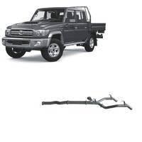 Redback Extreme Duty Twin Exhaust for Toyota Landcruiser 79 Series Single and Double Cab