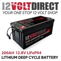 200Ah 12.8V Lithium LiFePO4 Deep Cycle Battery