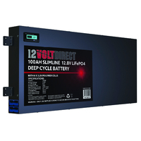 100Ah 12.8V Slimline Lithium LiFePO4 Deep Cycle Battery