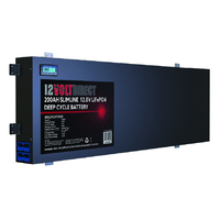 200Ah 12.8V Super Slimline Lithium LiFePO4 Deep Cycle Battery