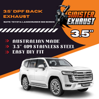 3.5" DPF Back Sinister Exhaust suits Toyota Landcruiser 300 Series